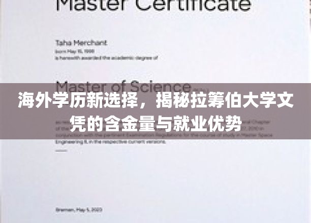 海外留学新风向，拉筹伯大学文凭的独到价值与职场影响力