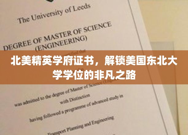 北美梦工厂，精英学府证书助你轻松解锁美国东北大学学位