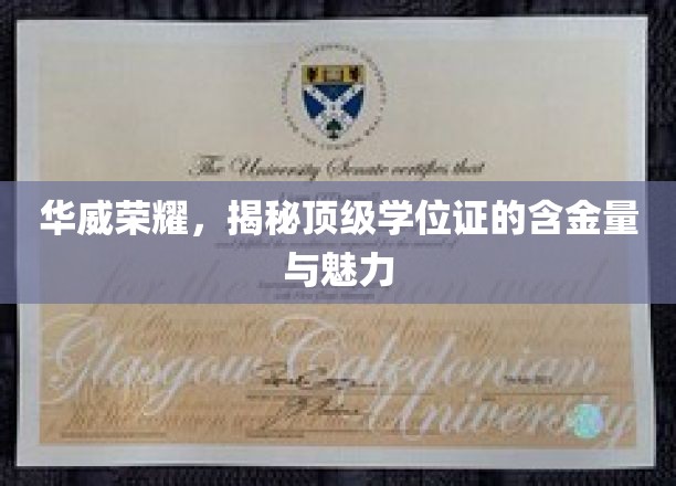 华威荣耀，揭秘顶级学位证的含金量与魅力