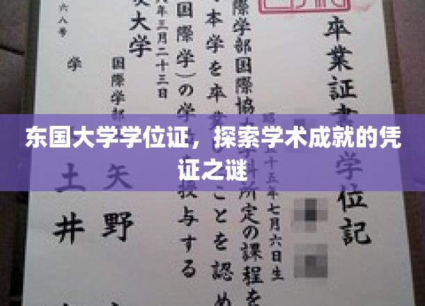 学历认证的奥秘，东国大学学位证背后的学术成就之谜