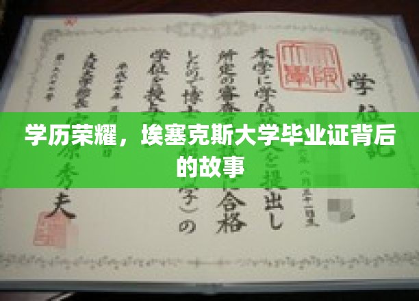 埃塞克斯大学荣耀揭晓，揭秘毕业证书背后的传奇故事