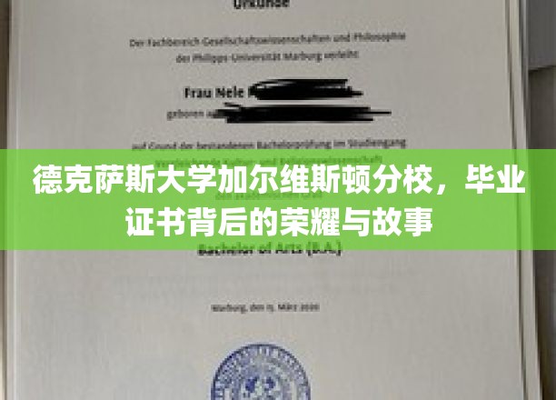 德克萨斯大学加尔维斯顿分校，毕业证书映照的荣耀篇章与传奇故事