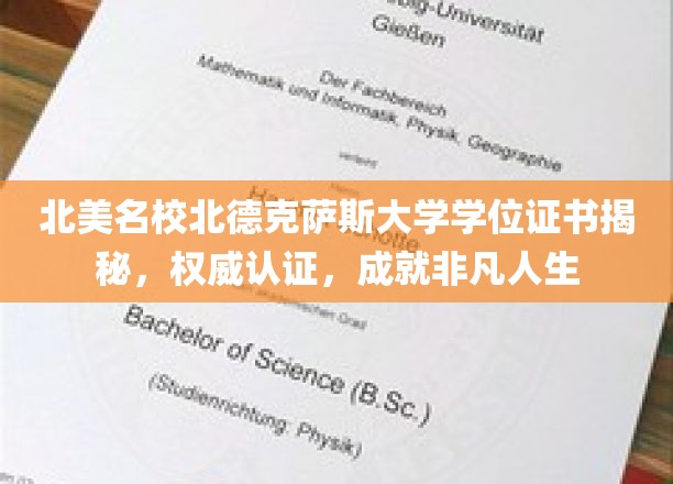 解锁北美精英教育，北德克萨斯大学学位证书，成就非凡未来之路