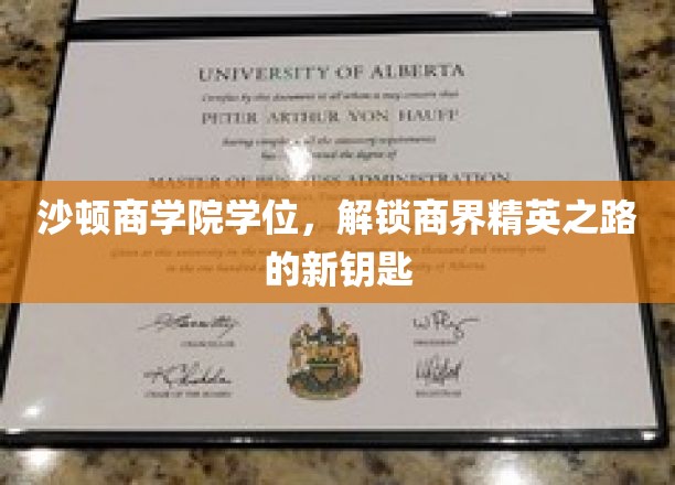 商界精英的崛起密钥，沙顿商学院学位助力梦想启航