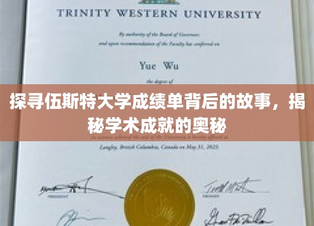 解码伍斯特大学成绩单，探索学术辉煌的秘密之门