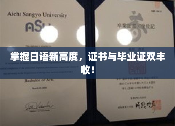 日语达人养成记，双证在手，职场无忧！