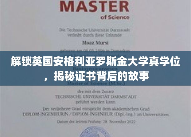 英国安格利亚罗斯金大学学位背后的传奇之旅