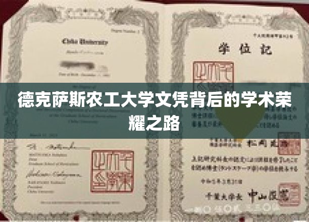 德克萨斯农工大学文凭背后的学术荣耀之路