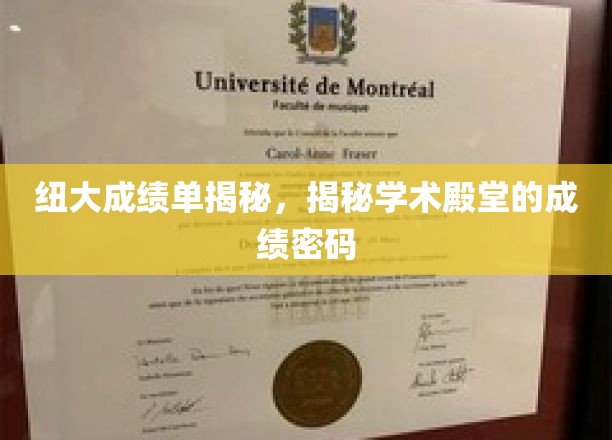 纽大成绩单揭秘，揭秘学术殿堂的成绩密码