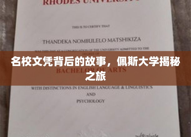 名校文凭背后的故事，佩斯大学揭秘之旅