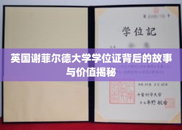 揭开谢菲尔德大学学位证背后的传奇与珍贵价值