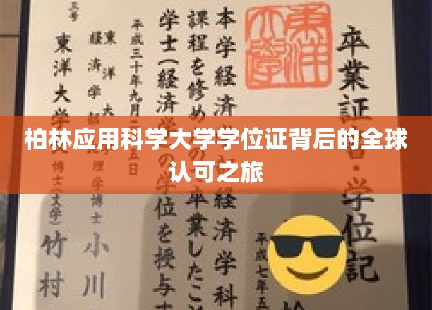 柏林应用科学大学学位证背后的全球认可之旅