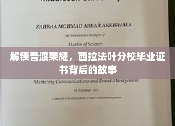 解锁普渡荣耀，西拉法叶分校毕业证书背后的故事