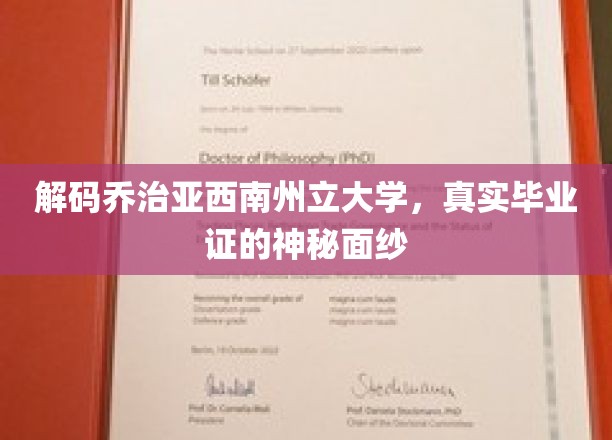 解码乔治亚西南州立大学，真实毕业证的神秘面纱