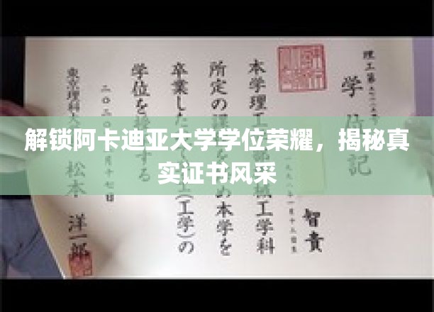 阿卡迪亚荣耀证书揭秘，探寻学位背后的独特风采