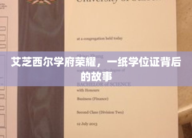 荣耀背后，艾芝西尔学府的学位证传奇之旅