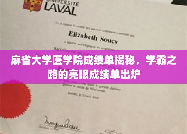 麻省学霸档案，揭秘医学院的卓越成绩单风采