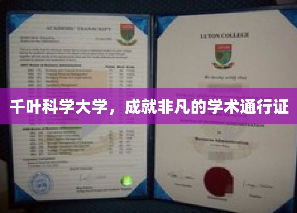 千叶科学大学，成就非凡的学术通行证