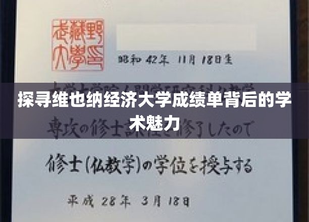 探寻维也纳经济大学成绩单背后的学术魅力