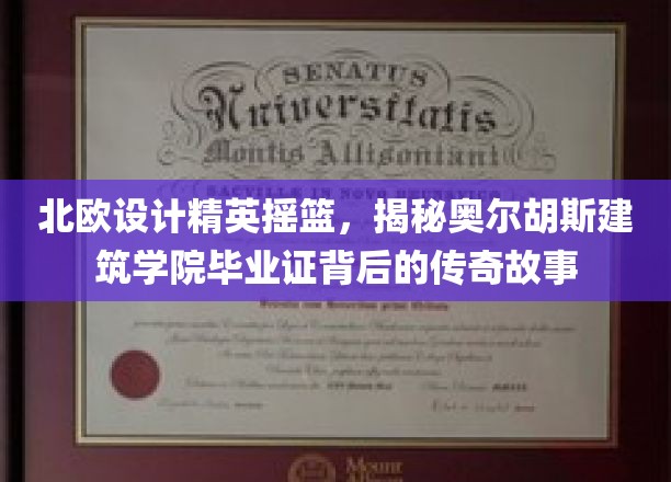 北欧设计精英的摇篮，揭秘奥尔胡斯建筑学院毕业证背后的传奇故事