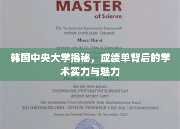 揭开韩国中央大学学术风采，成绩单里的实力与独特魅力