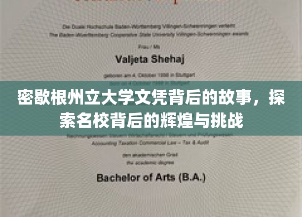 密歇根州立大学文凭背后的故事，探索名校背后的辉煌与挑战