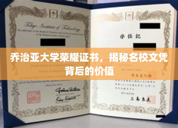 解码乔治亚大学荣耀证书，名校文凭的内在价值透视