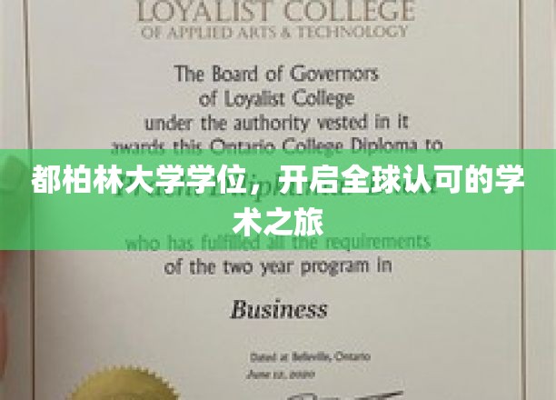 都柏林大学学位，开启全球认可的学术之旅