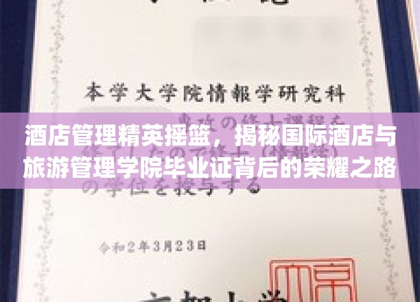 酒店界精英孵化器，国际酒店与旅游管理学院毕业证闪耀职场舞台