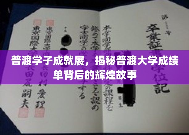 探寻普渡学子卓越之路，揭秘成绩单背后的辉煌传奇
