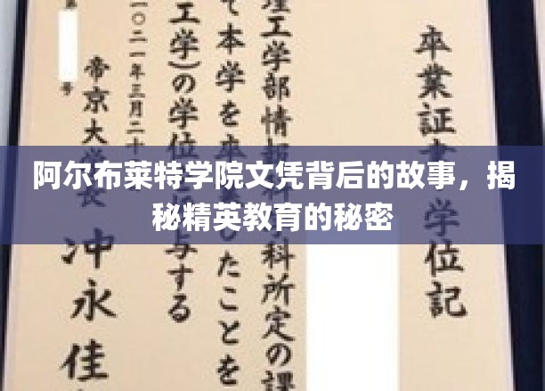 揭开阿尔布莱特学院文凭的神秘面纱，揭秘精英教育的真实面貌