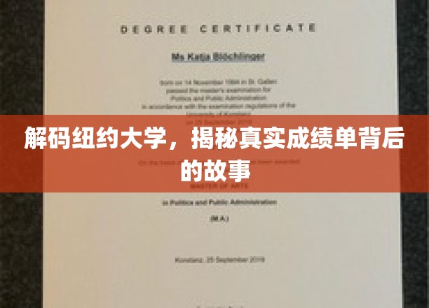 解码纽约大学，揭秘真实成绩单背后的故事