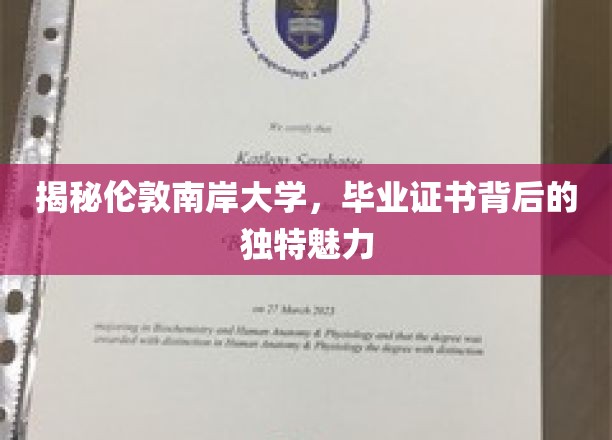 揭秘伦敦南岸大学，毕业证书背后的独特魅力