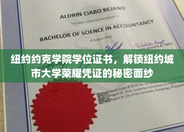 纽约城市大学学位证书揭秘，探寻约克学院荣耀背后的独特魅力
