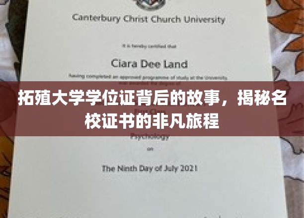 拓殖大学学位证背后的故事，揭秘名校证书的非凡旅程