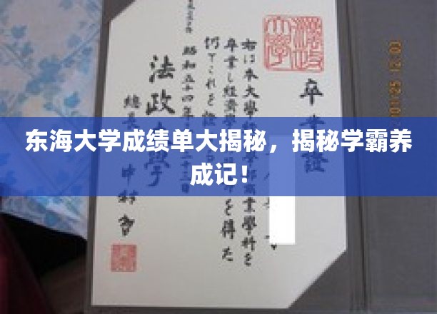 东海学霸养成记，揭秘高分背后的秘密