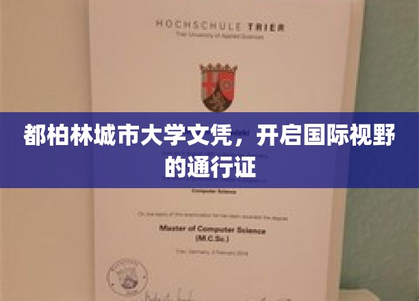 都柏林城市大学文凭，解锁全球视野的钥匙