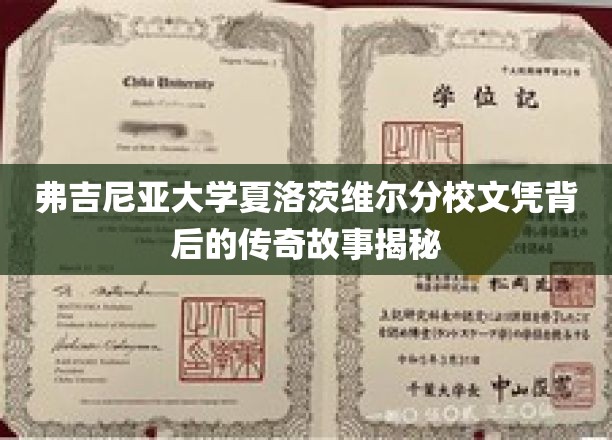 揭开弗吉尼亚大学文凭背后的神秘光环，夏洛茨维尔分校传奇学历大揭秘