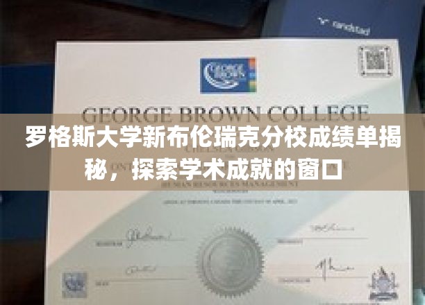 揭开罗格斯大学新布伦瑞克分校成绩单背后，学术辉煌的探秘之窗