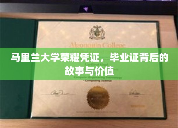 马里兰荣耀，毕业证书背后的传奇与无形价值
