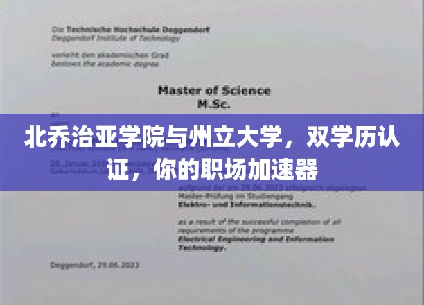 双剑合璧，北乔治亚学院与州立大学双学历助你职场飞跃