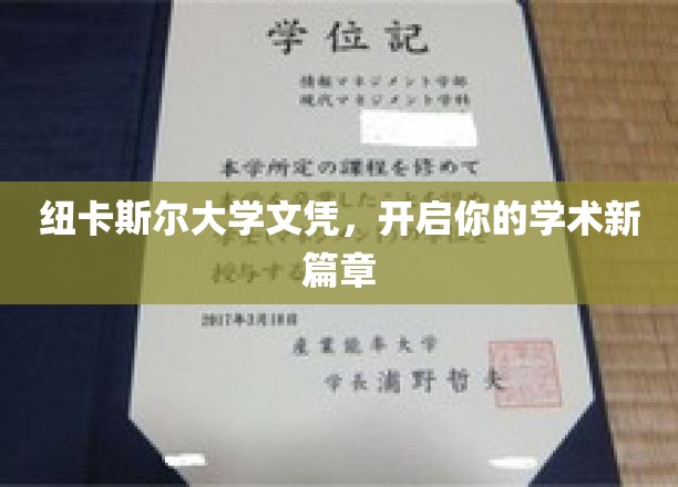 跨越国界，纽卡斯尔大学文凭引领未来学术征途