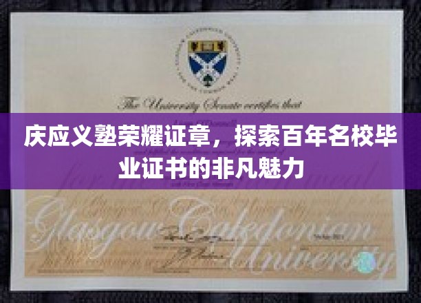 庆应荣耀，百年名校毕业证书背后的传奇故事