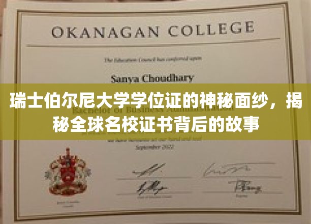 揭开瑞士伯尔尼大学学位证的独特魅力，探寻名校证书背后的传奇故事