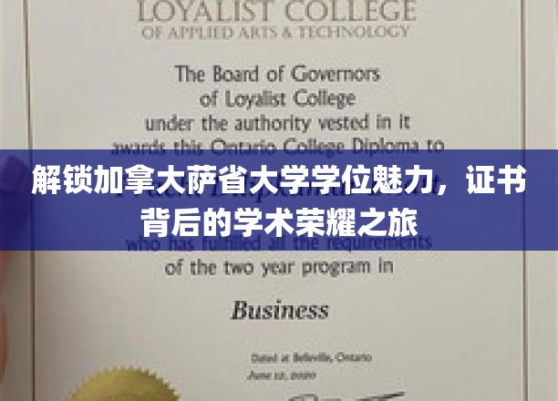 解锁加拿大萨省大学学位魅力，证书背后的学术荣耀之旅