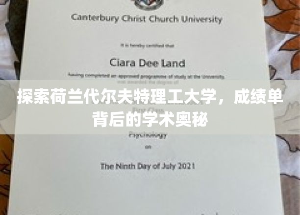 解码代尔夫特理工，揭秘成绩单背后的学术秘境