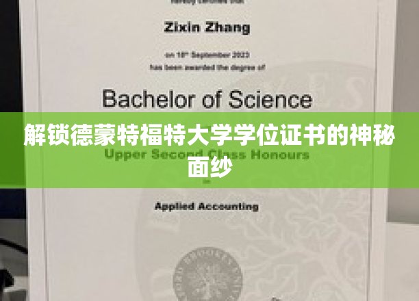 探寻德蒙特福特大学学位证书背后的非凡奥秘