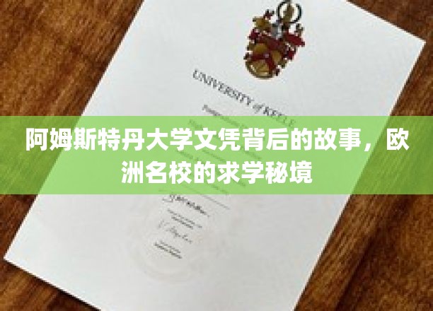阿姆斯特丹大学文凭背后的故事，欧洲名校的求学秘境