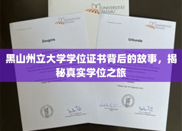 黑山州立大学证书背后的传奇，揭秘学位之旅的点点滴滴