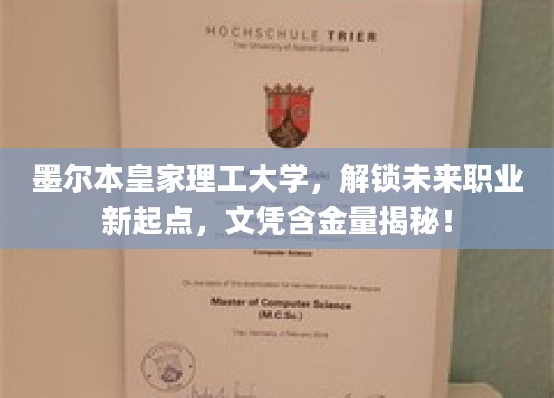 墨尔本皇家理工大学，揭秘高含金量文凭背后的未来职业新机遇